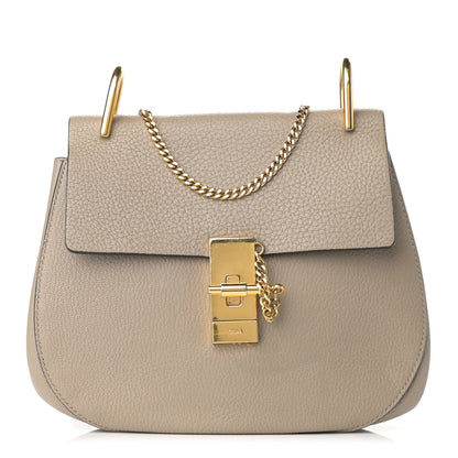 Chloe Grained Lambskin Drew Shoulder Bag Motty Grey 1 of 10