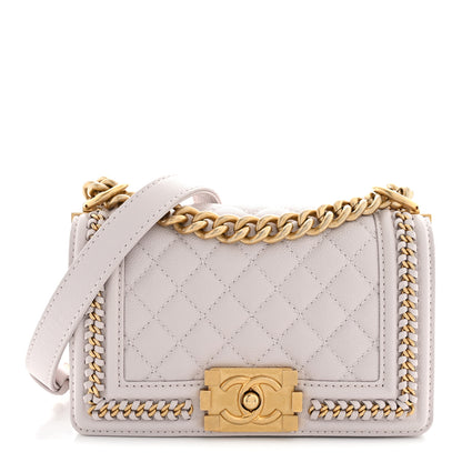 Chanel Caviar Quilted Small Chain Around Boy Flap  Light Purple 1 of 11