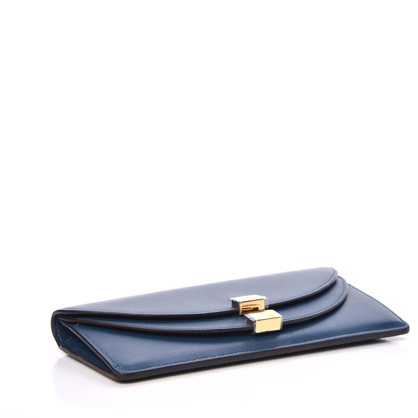 Calfskin Georgia Flap Wallet Majolica Blue