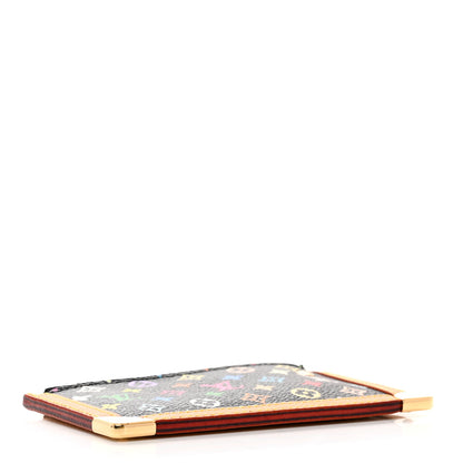 Louis Vuitton Monogram Multicolor Key Pouch Black 4 of 6