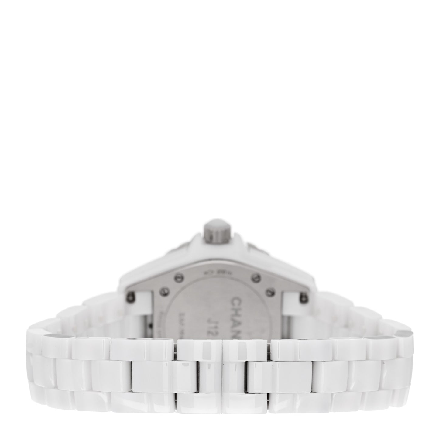 Stainless Steel Ceramic 33mm J12 Quartz Watch White