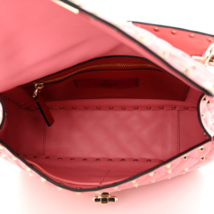 Valentino Garavani Nappa Medium Rockstud Spike Shoulder Bag Paradise Rose 5 of 11