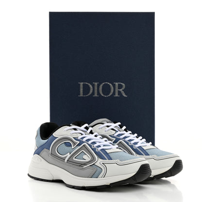 Christian Dior Technical Mesh Calfskin B30 Sneakers 42 White Blue 10 of 10