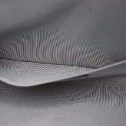 Chanel Metallic Lambskin Embossed Envelope Clutch Silver 6 of 14