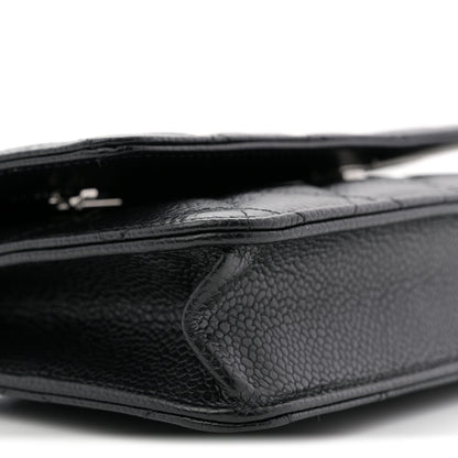 Chanel Caviar Quilted Wallet on Chain WOC Black 9 of 11