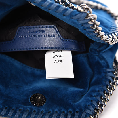 Stella McCartney Velvet Tiny Falabella Tote Blue 9 of 9