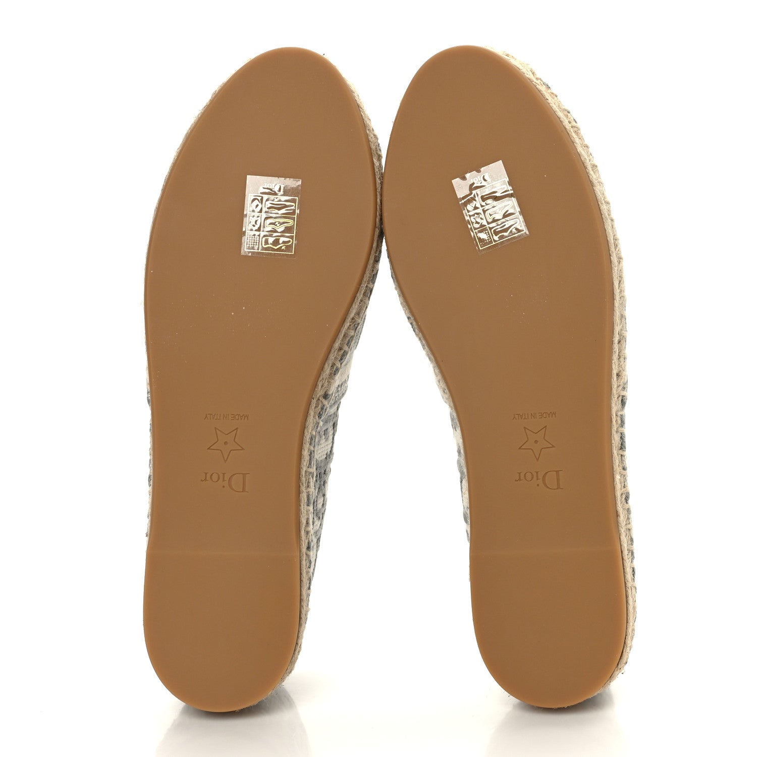Christian Dior Oblique Embroidered Granville 15mm Espadrilles 36.5 Grey Stone 5 of 8
