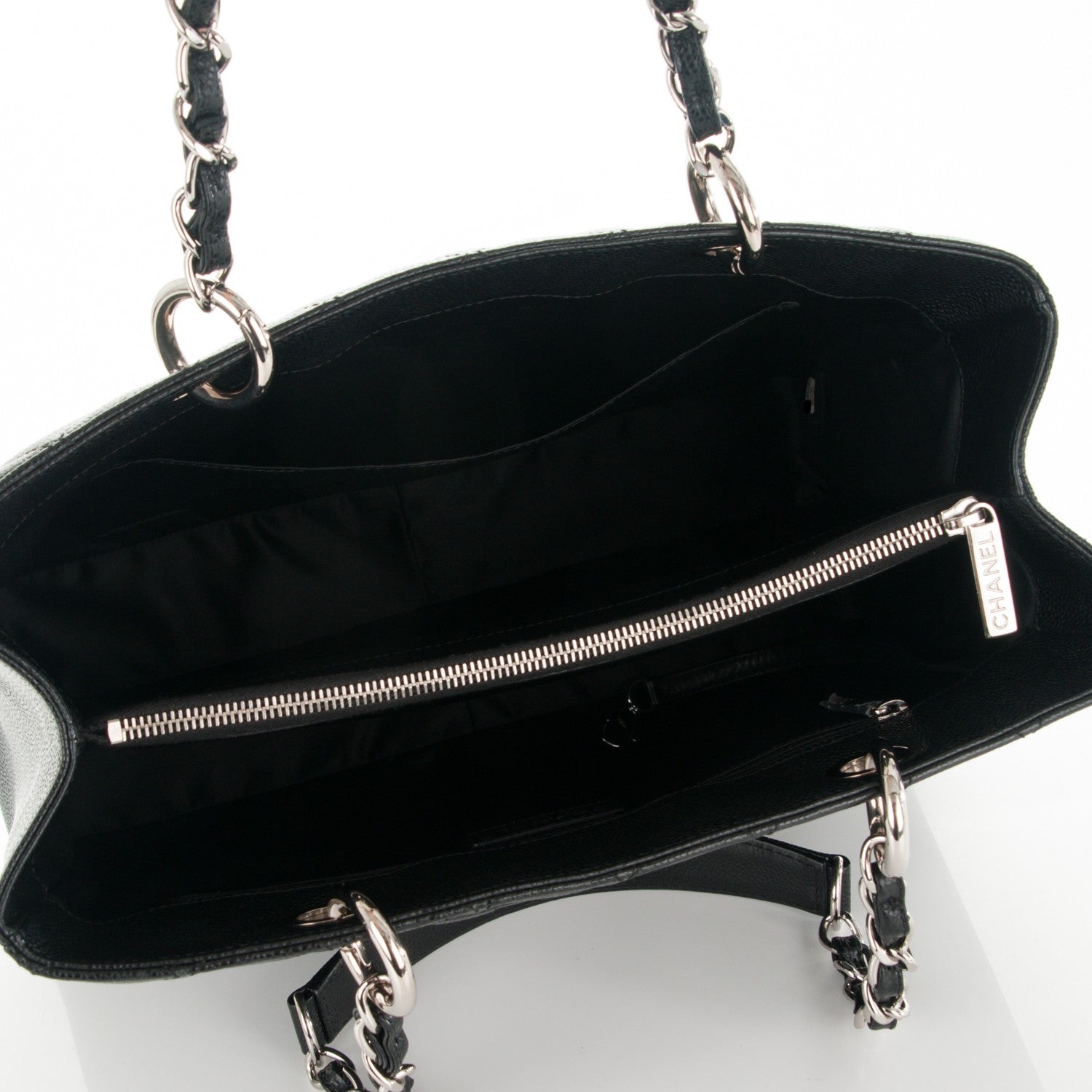 Chanel Caviar Quilted Grand Shopping Tote GST Black 5 of 7