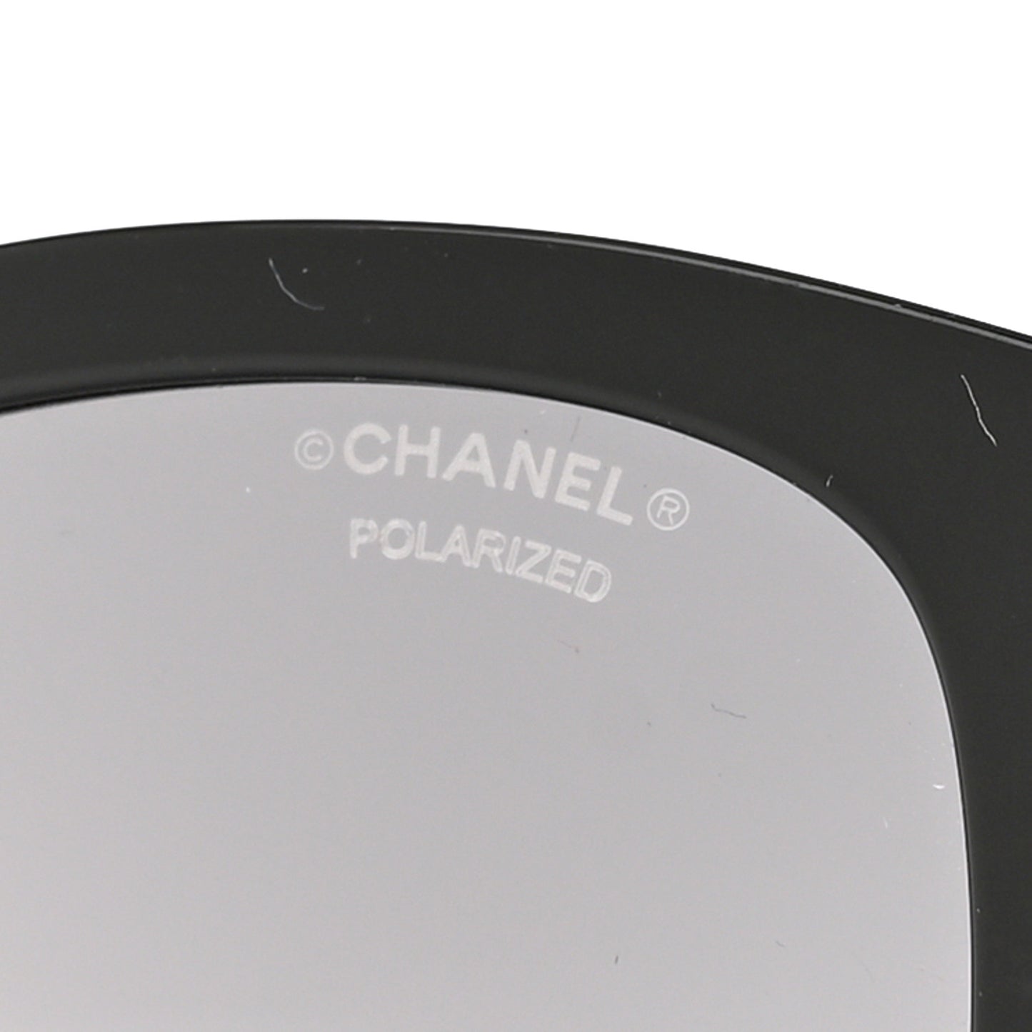 Acetate Pantos Logo Polarized Sunglasses 5458-A Black