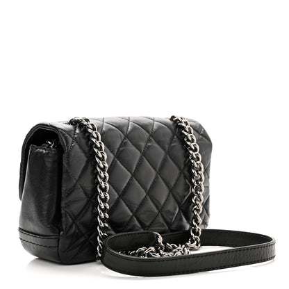 Chanel Aged Calfskin Quilted Mini Lady Pearly Flap Black 2 of 10
