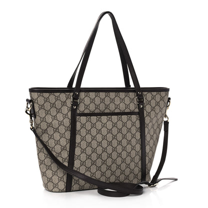Gucci GG Supreme Monogram Medium Joy Tote Dark Brown 3 of 12