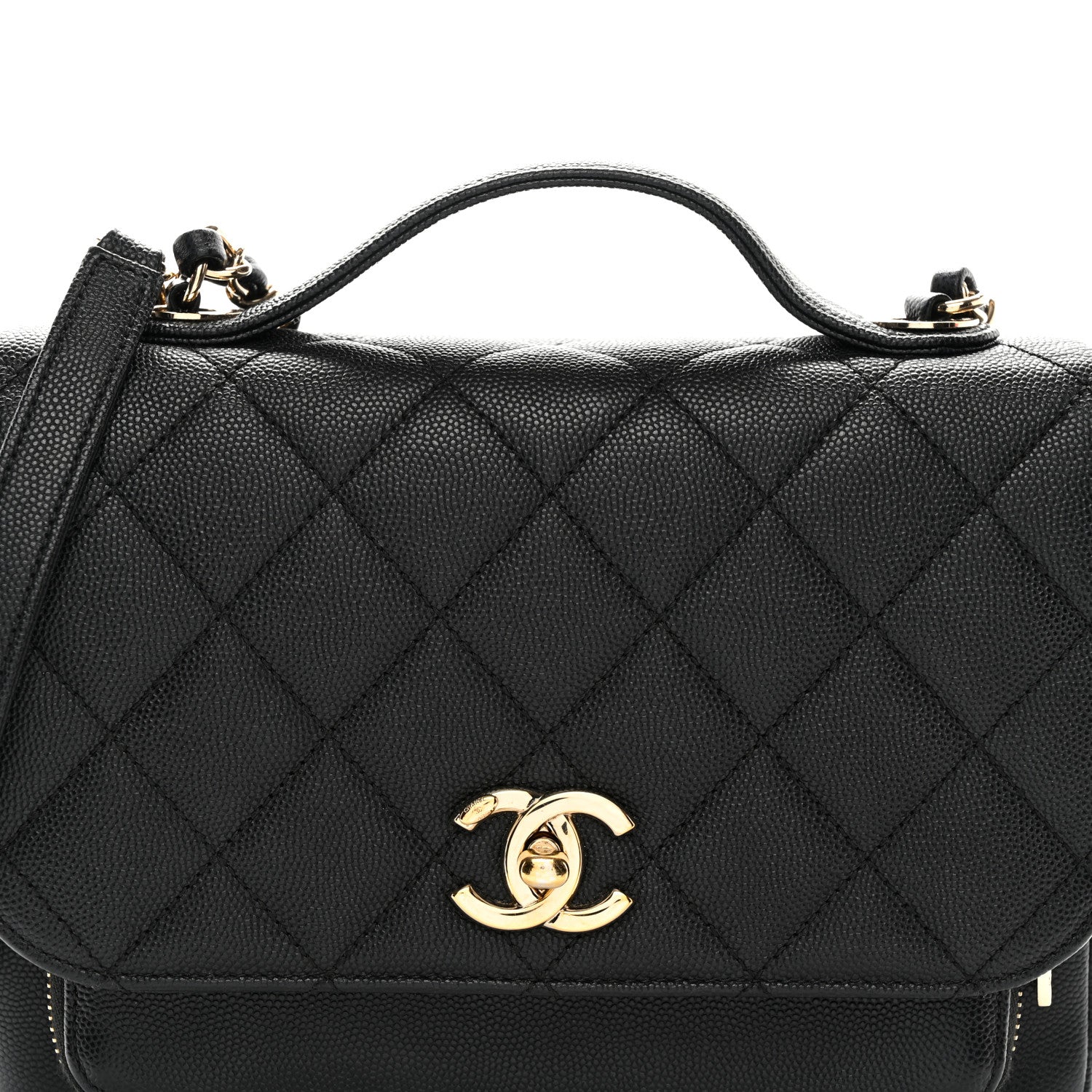 Chanel Caviar Quilted Medium Business Affinity Flap Black 8 of 10