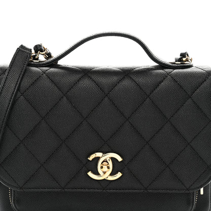 Chanel Caviar Quilted Medium Business Affinity Flap Black 8 of 10