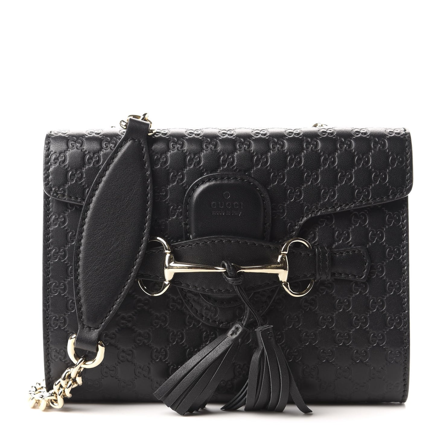 Microguccissima Mini Emily Shoulder Bag Black