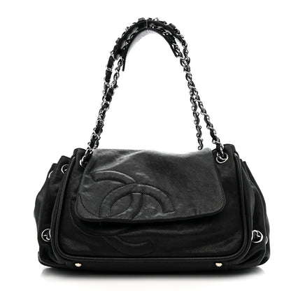 Chanel Caviar Diagonal Ligne Flap Black 1 of 10