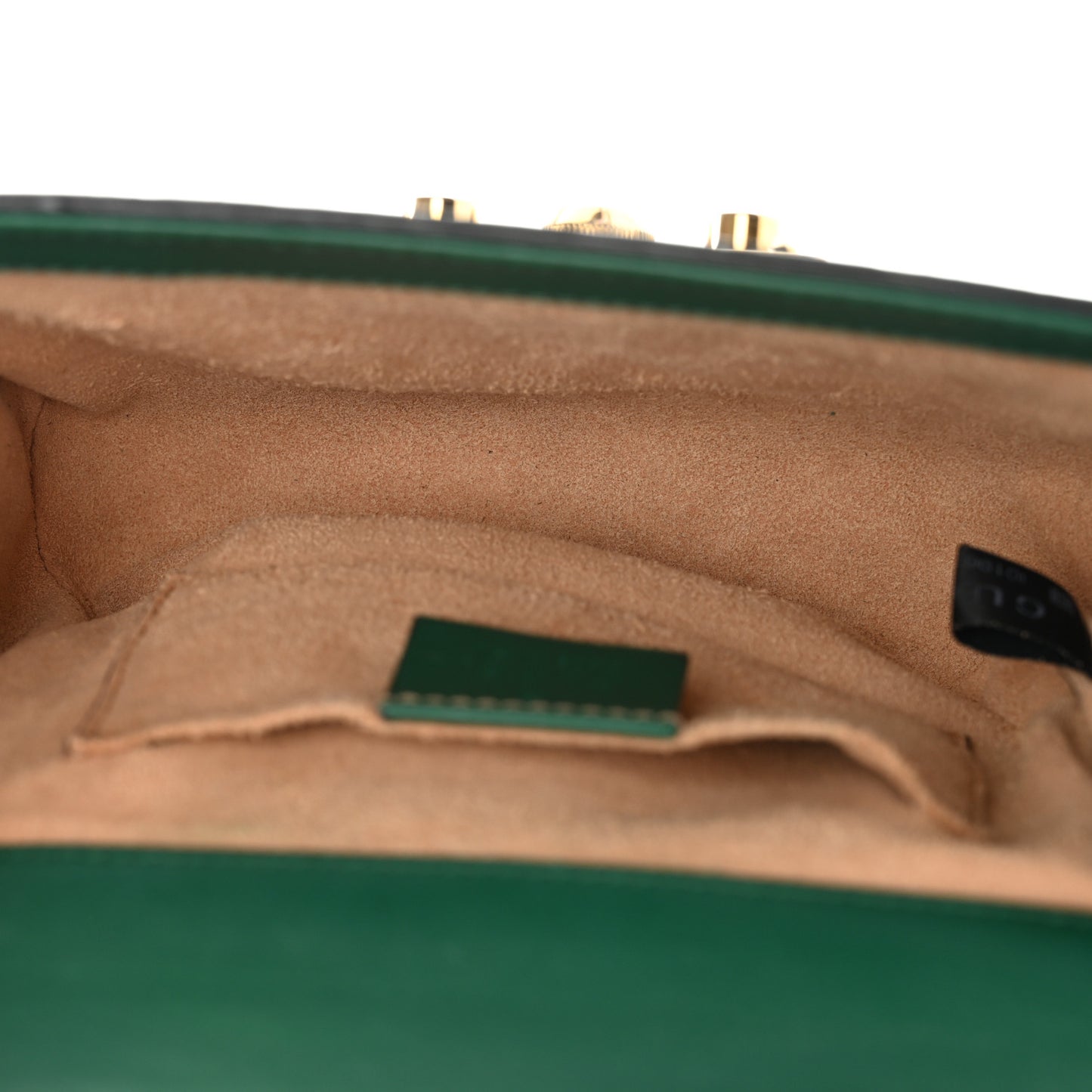 Guccissima Small Padlock Shoulder Bag Emerald