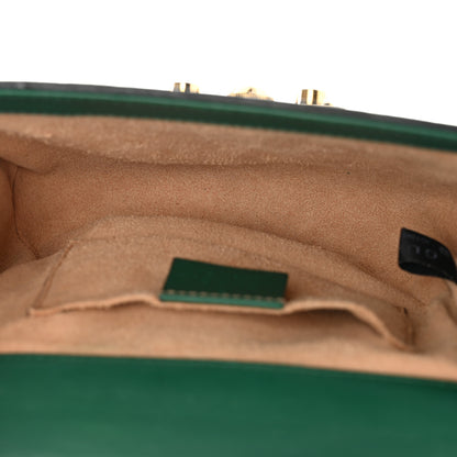 Gucci Guccissima Small Padlock Shoulder Bag Emerald 5 of 12