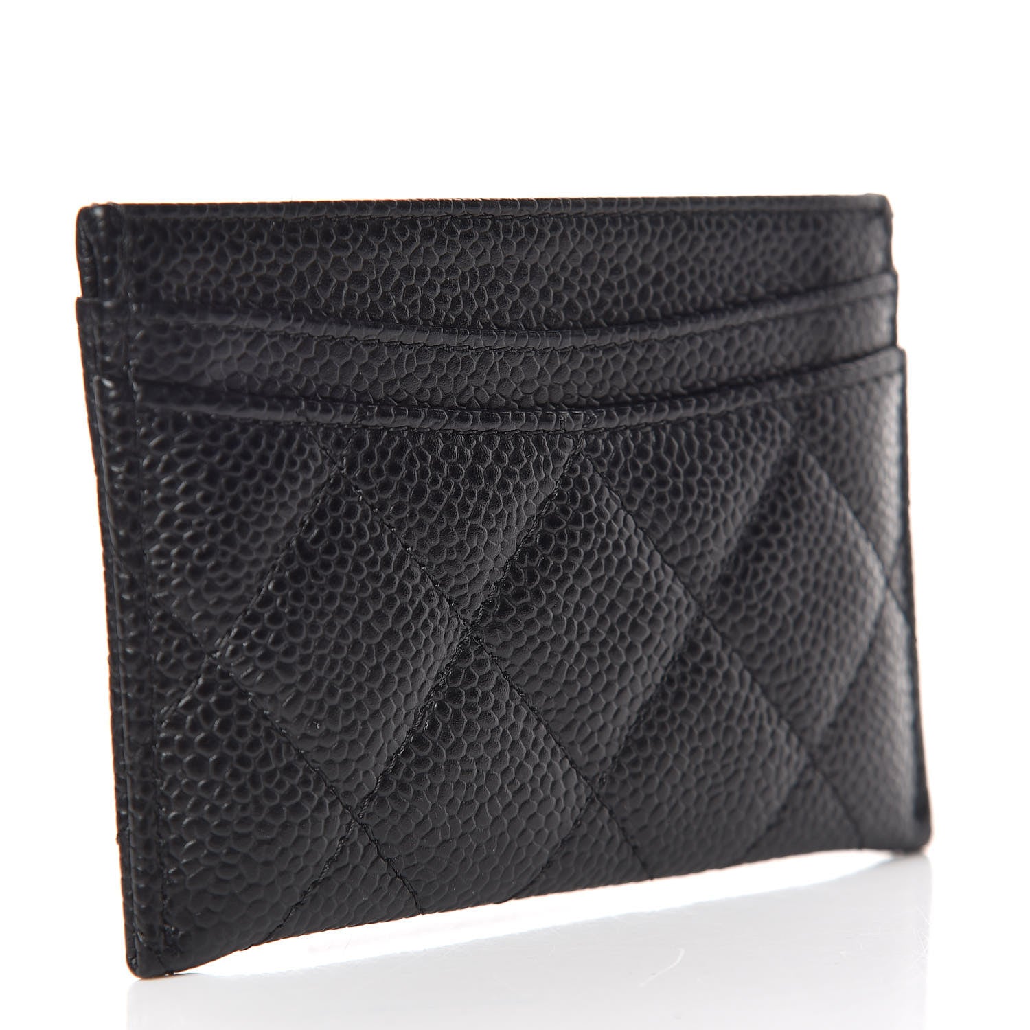 Chanel Caviar Quilted Card Holder Black 3 of 9