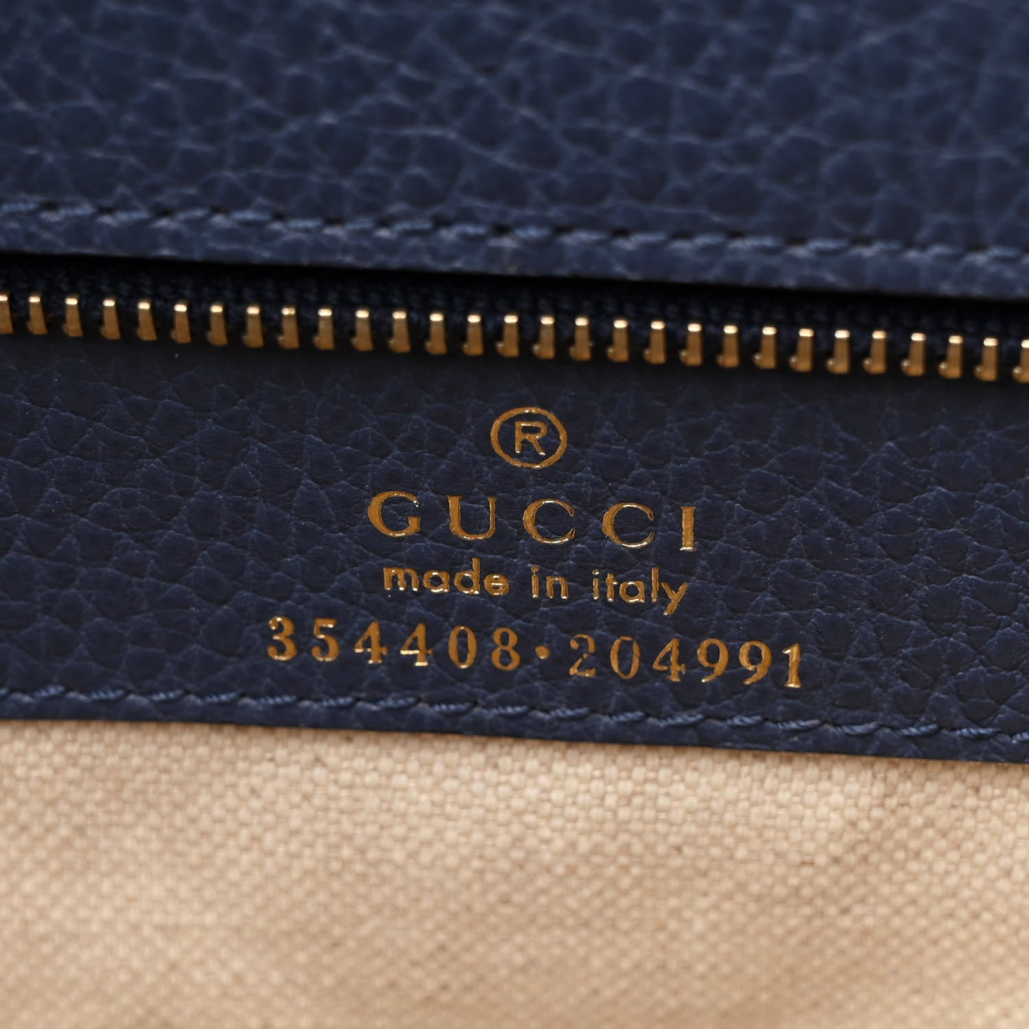 Gucci Dollar Calfskin Small Swing Tote Peonia Flower Washed Blue 6 of 9