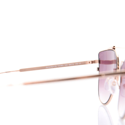 Tom Ford Jacquelyn 02 Aviator Sunglasses TF563 Rose Gold 5 of 8