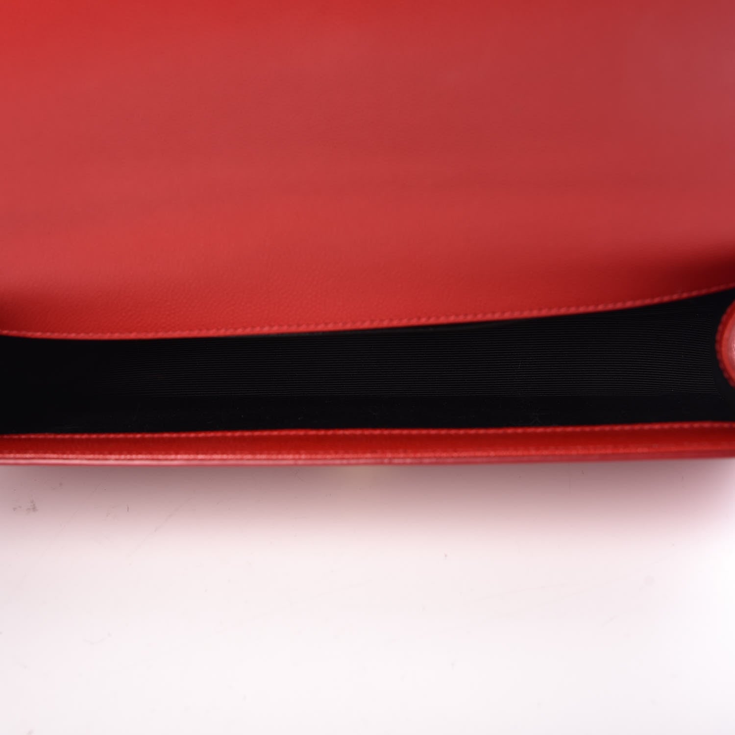 Saint Laurent Grain De Poudre Classic Monogram Cassandre Clutch New Red 7 of 10
