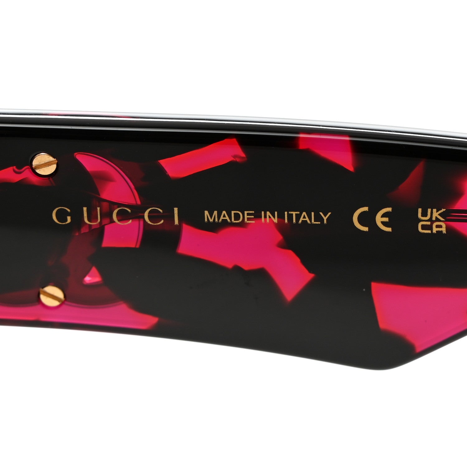 Gucci Acetate Square Frame Sunglasses GG1422S Pink Black 6 of 8