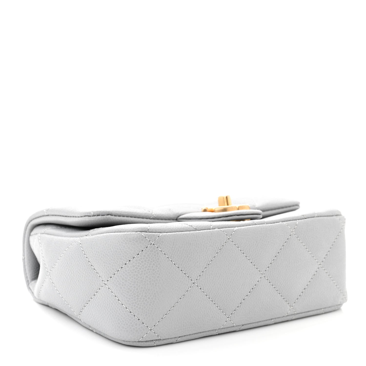 Chanel Caviar Quilted Mini Sweetheart Flap Grey 4 of 12