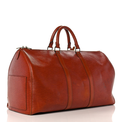 Louis Vuitton Epi Keepall 60 Kenyan Fawn 3 of 35