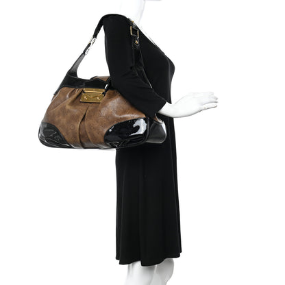 Louis Vuitton Monogram Embossed Polly Hobo Taupe 2 of 13