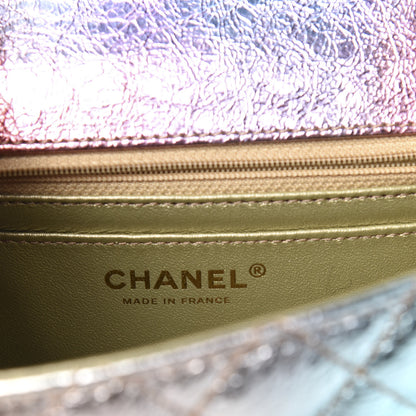 Chanel Metallic Goatskin Quilted Mini 2.55 Reissue Flap Multicolor 8 of 11
