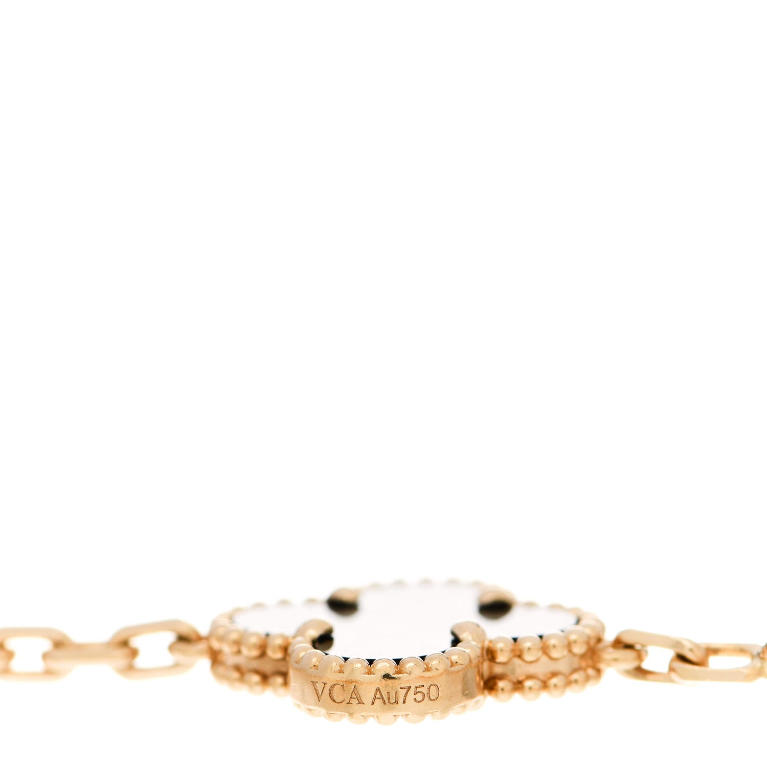 Van Cleef & Arpels 18K Yellow Gold Black Onyx 5 Motifs Vintage Alhambra Bracelet 3 of 5