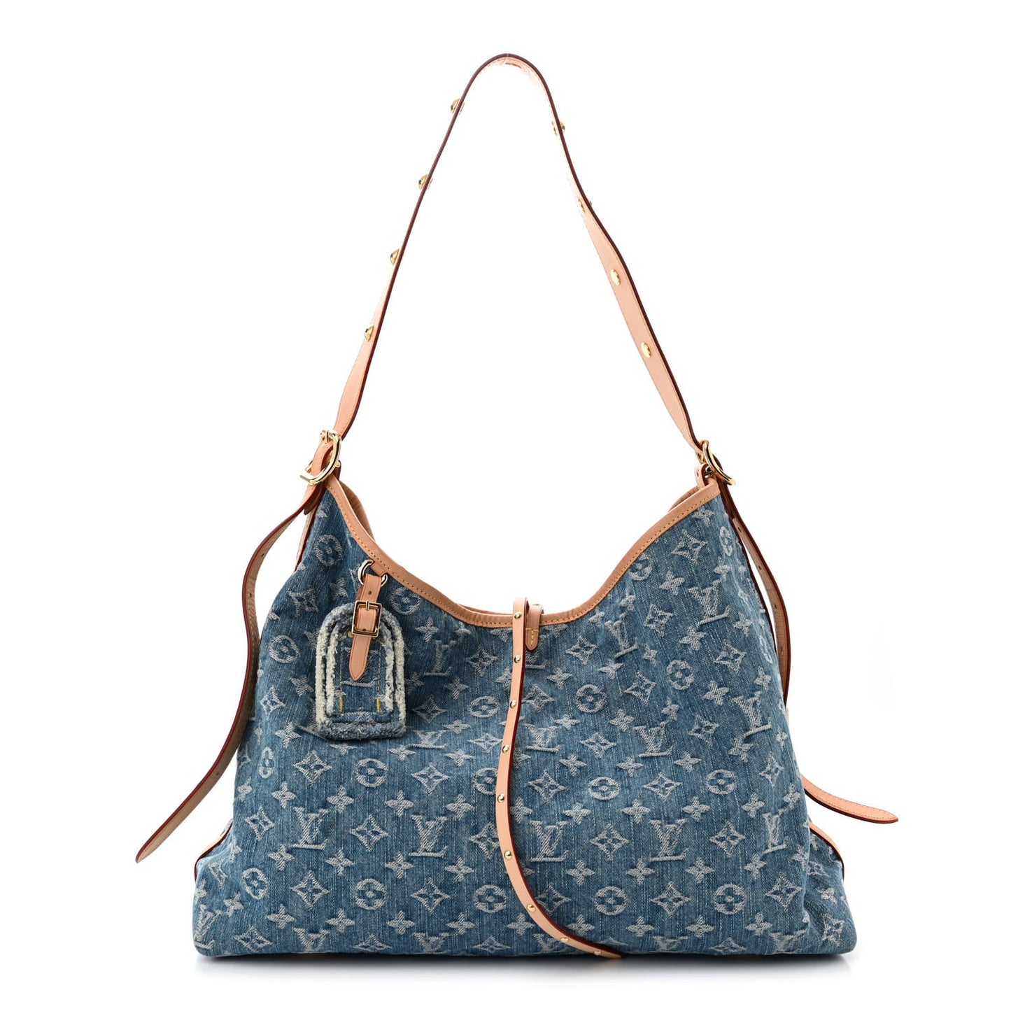 Monogram Denim CarryAll MM Blue