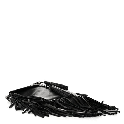 Saint Laurent Lambskin Anita Tassed Crossbody Bag Black 4 of 10