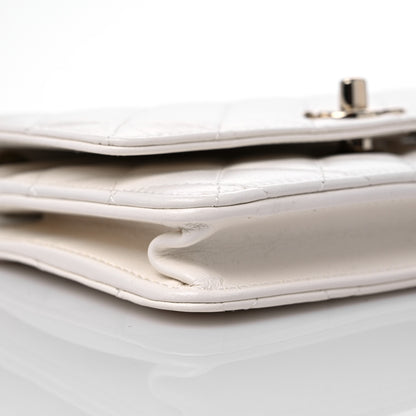 Chanel Lambskin Quilted Trendy CC Wallet On Chain WOC White 10 of 13