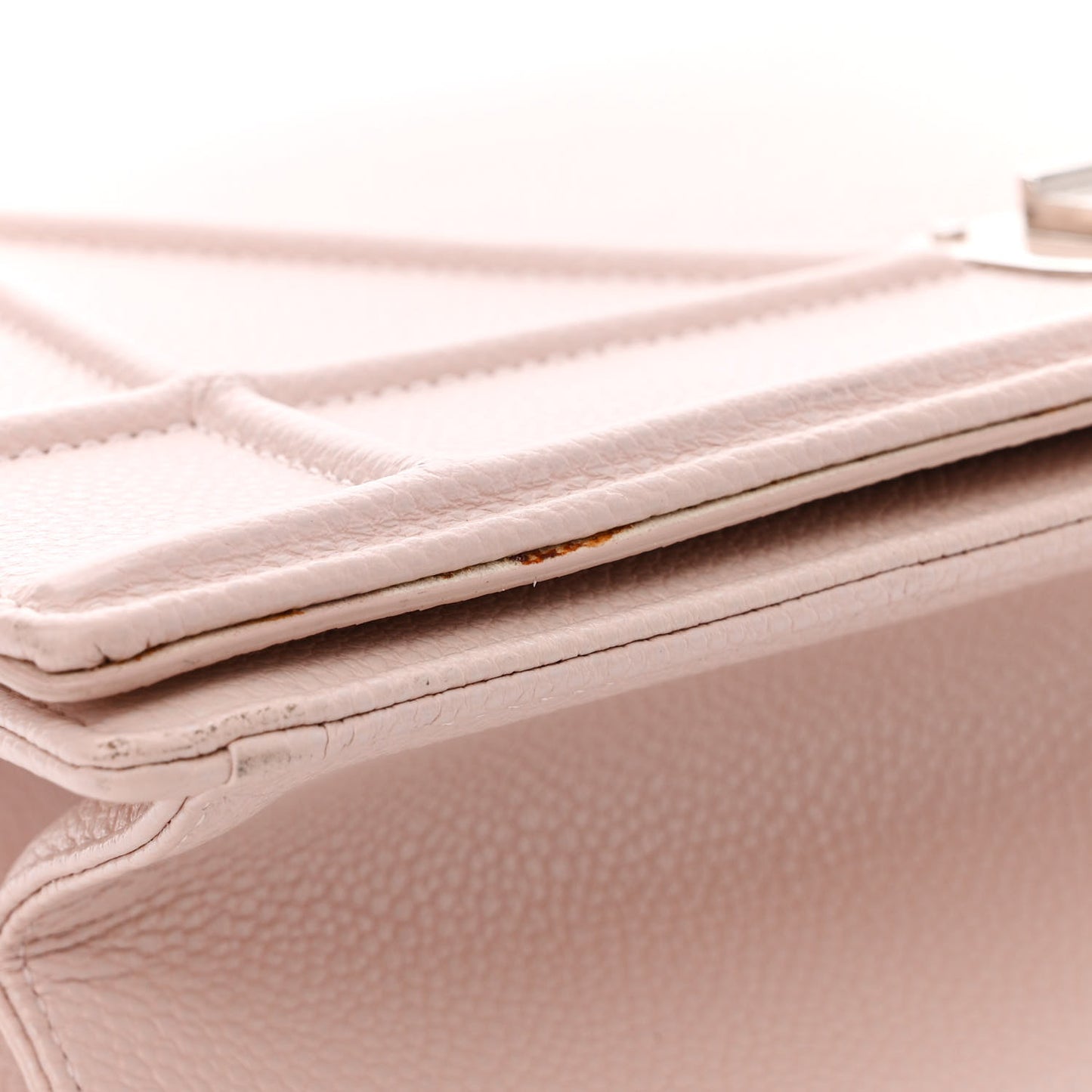 Grained Calfskin Medium Diorama Flap Bag Rose Poudre