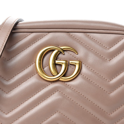 Gucci Calfskin Matelasse Small GG Marmont Chain Shoulder Bag Porcelain Rose 13 of 13