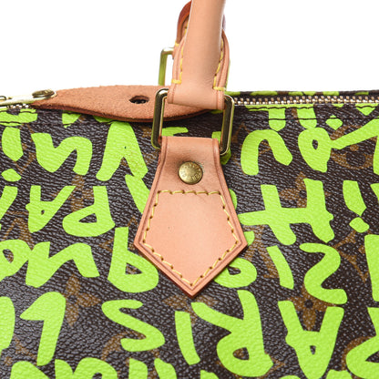 Louis Vuitton Monogram Graffiti Speedy 30 Green 11 of 14