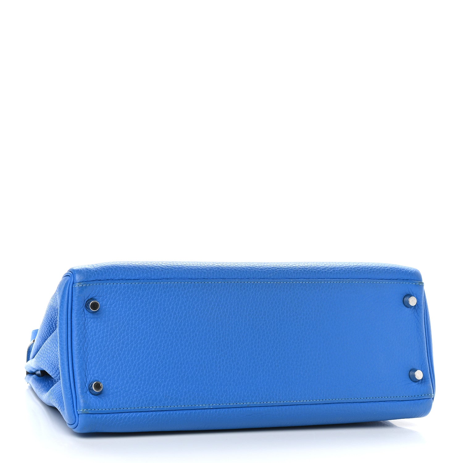 Hermes Taurillon Clemence Kelly Retourne 32 Bleu Hydra 4 of 14