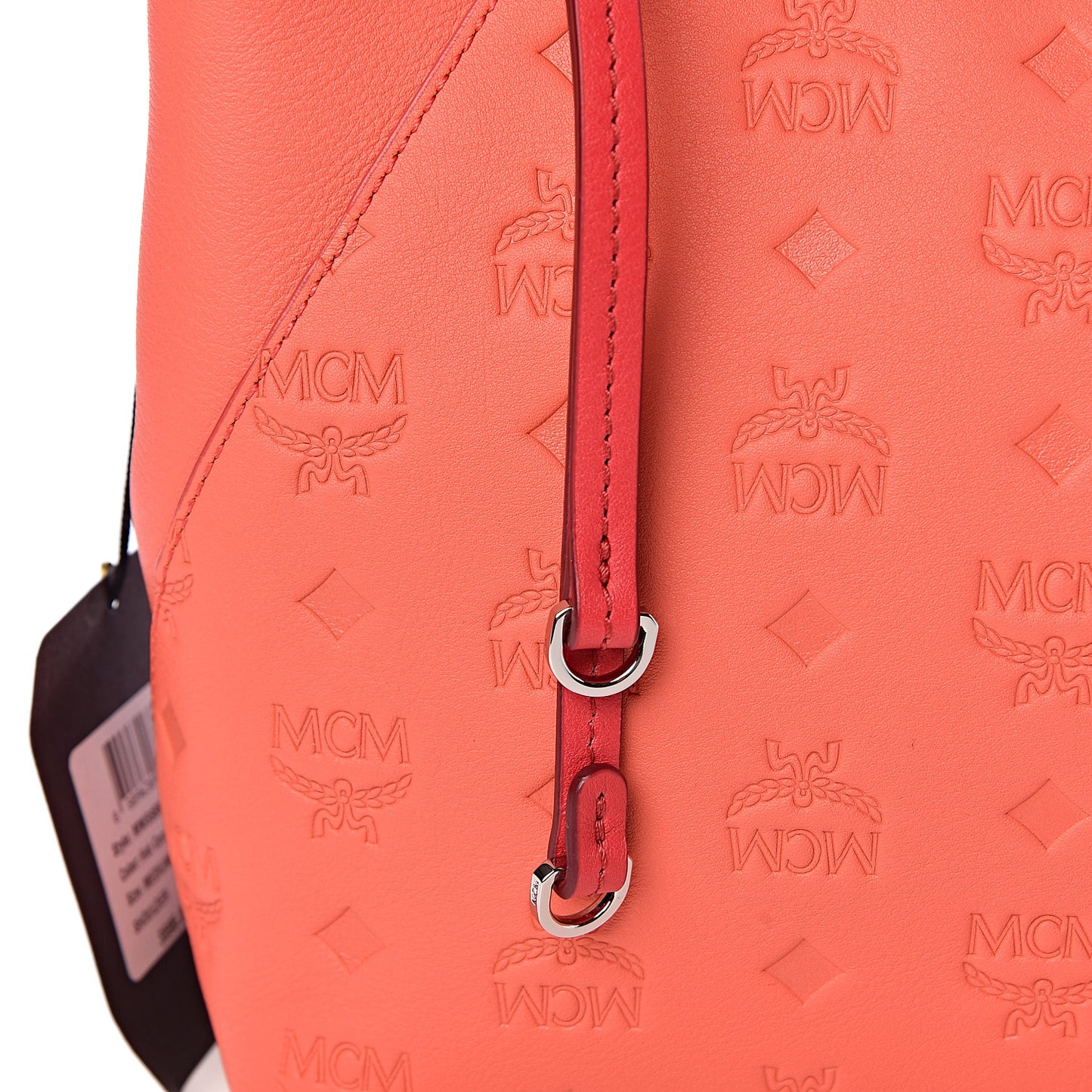 Calfskin Ottomar Monogram Medium Klara Hobo Hot Coral