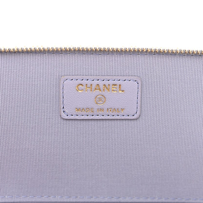 Chanel Lambskin Quilted Small Top Handle Vanity Case With Chain Light Purple 6 of 12