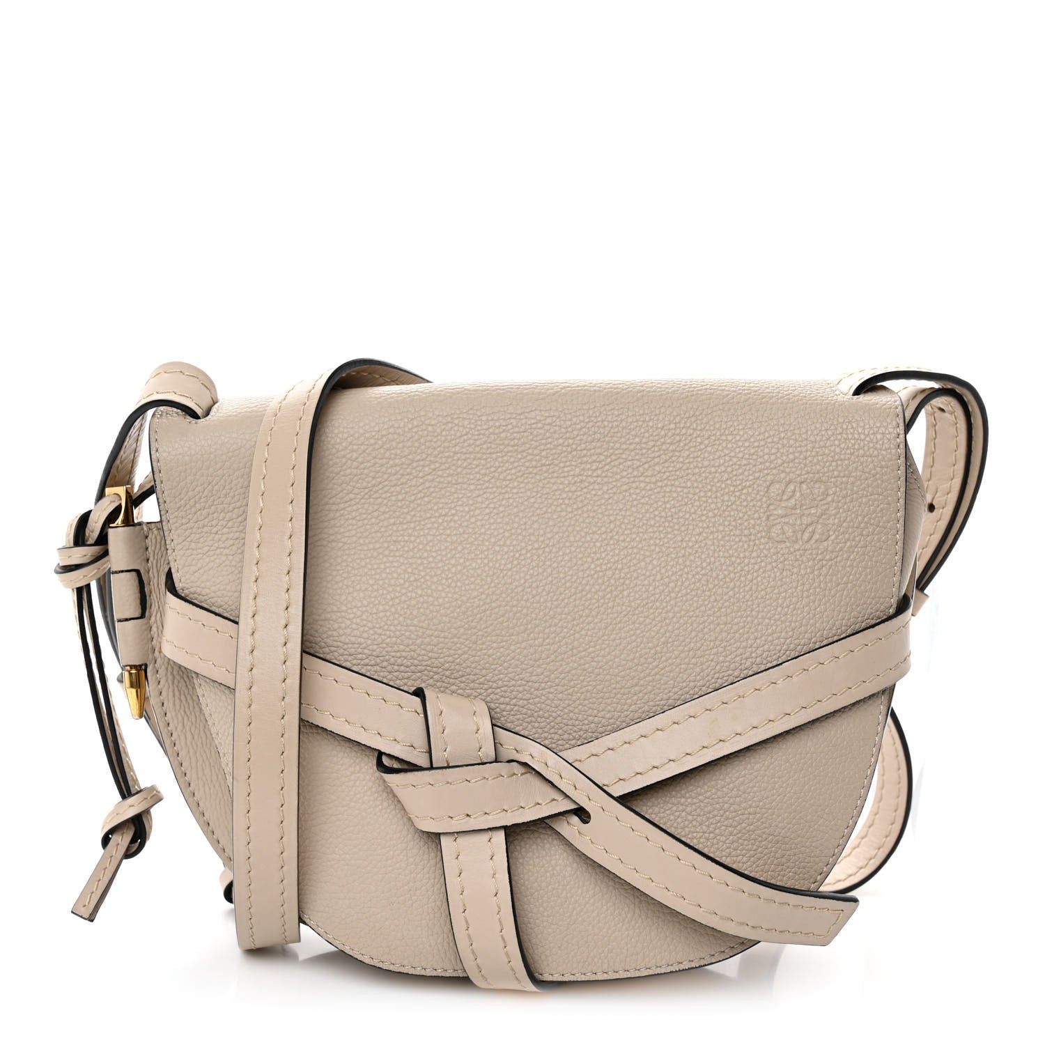 Loewe Grained Calfskin Gate Crossbody Bag Light Oat 1 of 9