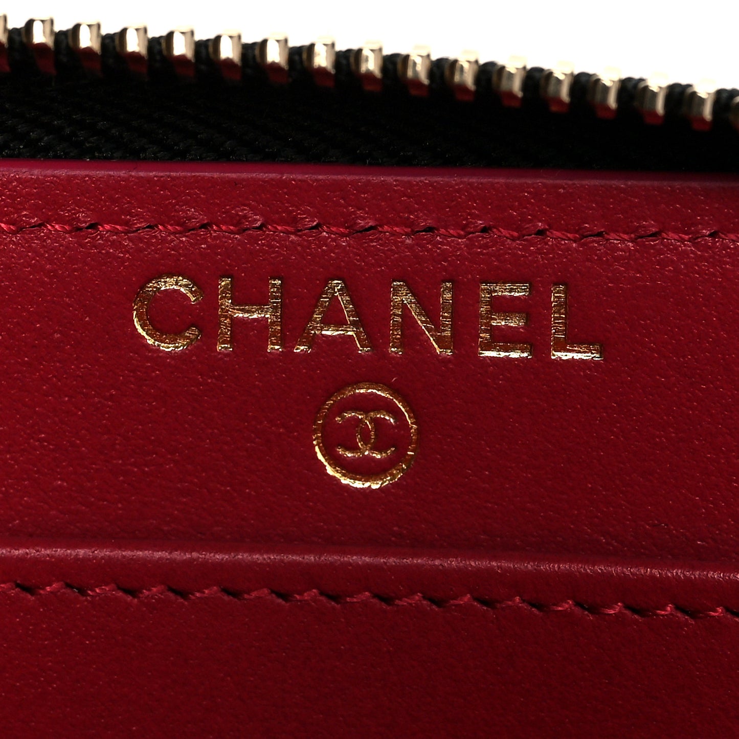 Lambskin Quilted Chanel 19 Long Zipped Around Wallet Black