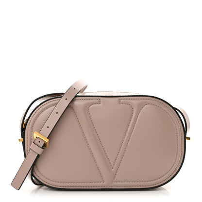 Valentino Garavani Calfskin VLogo Walk Crossbody Poudre 1 of 13