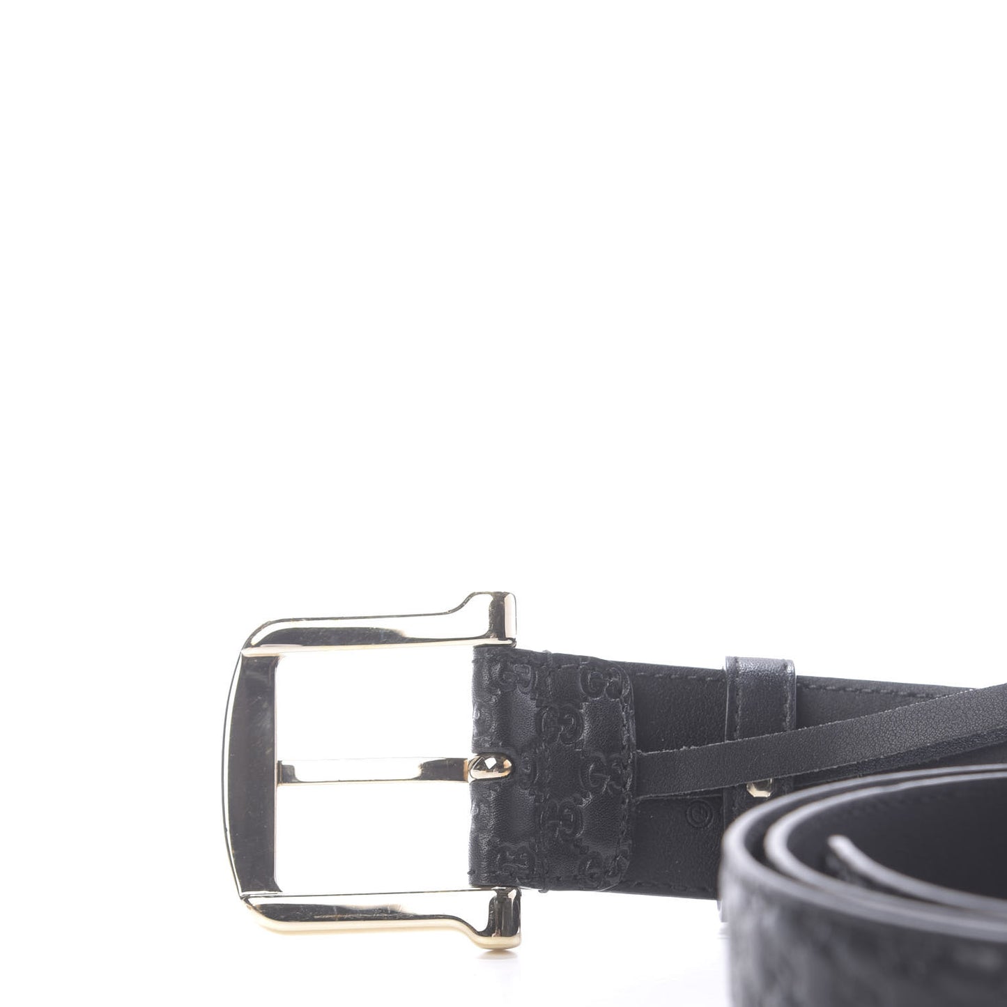 Soft Microguccissima Margaux Calfskin Belt 105 42 Black