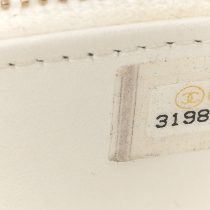 Chanel Shiny Caviar Quilted Pick Me Up Vanity Case White 7 of 17
