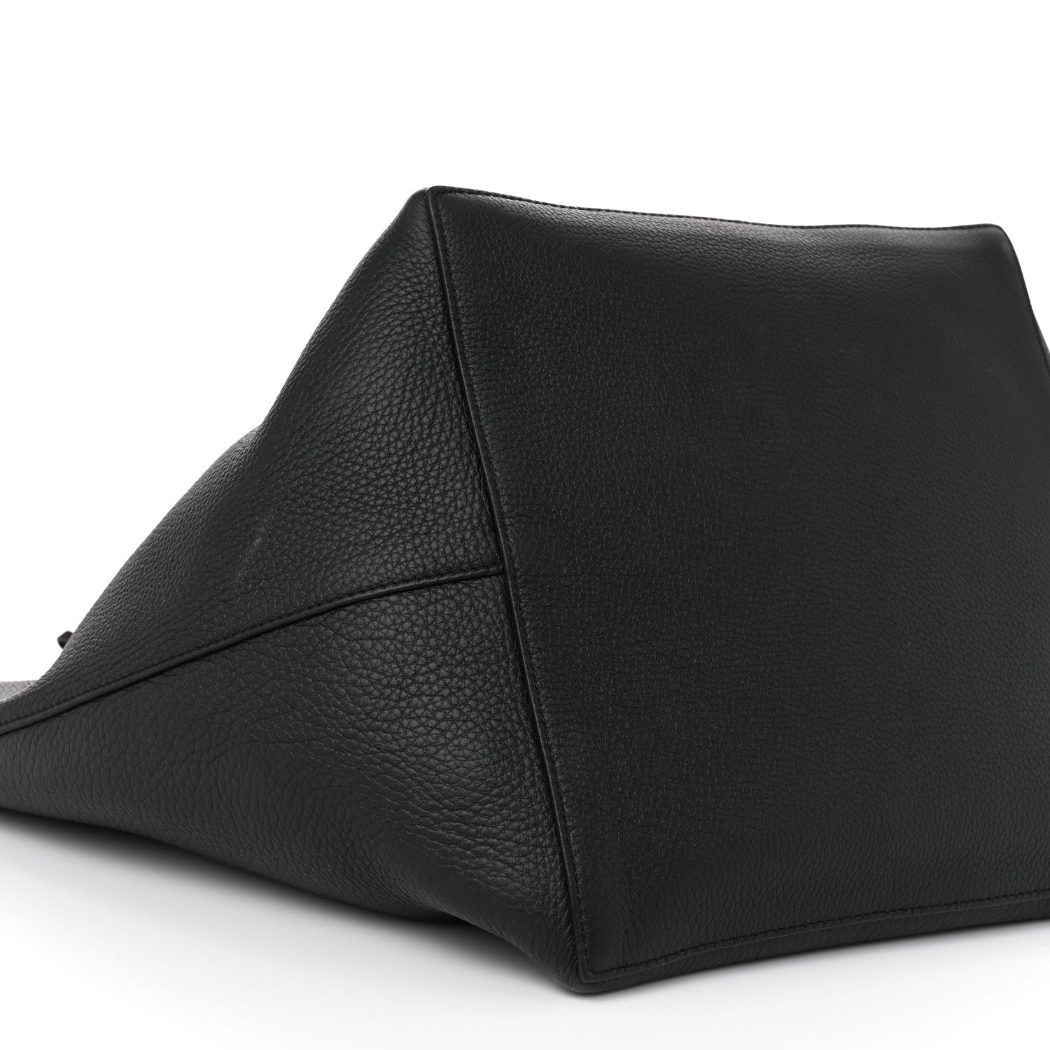 The Row Grained Calfskin Park Tote Three Black 9 of 12