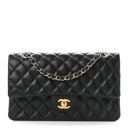 Chanel Lambskin Quilted Medium Double Flap Black 1 of 12