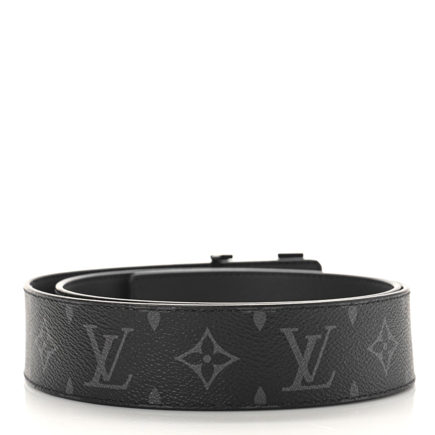 Louis Vuitton Monogram Eclipse 40mm LV Initiales Belt 90 36 Matte Black 2 of 5