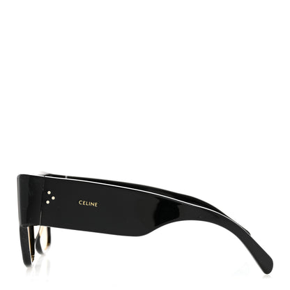 Celine Acetate Rectangular Sunglasses CL4056IN Black 3 of 9