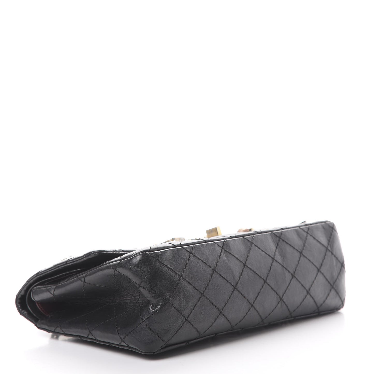 Aged Calfskin Lucky Charms 2.55 Reissue 225 Flap Black
